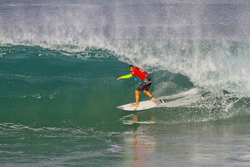 Joel Parkinson tubo Quiksilver Pro France 2013